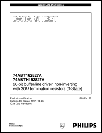 74ABT162827ADGG datasheet: 20-bit buffer/line driver, non-inverting, with 30 Ohm termination resistors (3-State) 74ABT162827ADGG