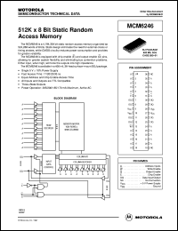 MCM6246WJ17R2 datasheet: 512K X 8 bit static random access memory MCM6246WJ17R2