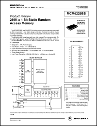 MCM6229BBEJ20 datasheet: 256K X 4 bit static random access memory MCM6229BBEJ20