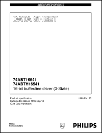 74ABTH16541DL datasheet: 16-bit buffer/line driver (3-State) 74ABTH16541DL