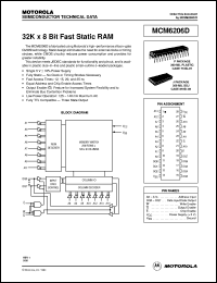 MCM6206DJ25R2 datasheet: 32K X 8 bit fast static RAM MCM6206DJ25R2