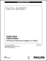 74ABT16646DGG datasheet: 16-bit bus transceiver/register (3-State) 74ABT16646DGG