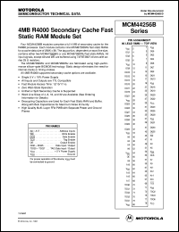 MCM44B256BSG17 datasheet: 4MB R4000 secondary cache fast static RAM  module set MCM44B256BSG17