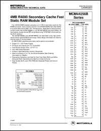 MCM44A256BSG17 datasheet: 4MB R4000 secondary cache fast static RAM  module set MCM44A256BSG17