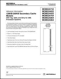 MCM32A864SG33 datasheet: 128KB/256KB secondary cache module MCM32A864SG33