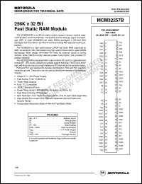 MCM32257BZ15 datasheet: 512M x 32 bit fast static RAM module MCM32257BZ15