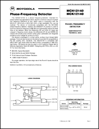 MCK12140D datasheet: Phase-frequency detector MCK12140D