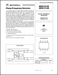 MCH12140D datasheet: Phase-frequency detector MCH12140D