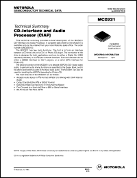 MCD221FU datasheet: CD-interface and audio processor MCD221FU