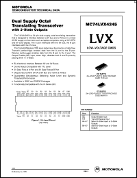 MC74LVX4245DW datasheet: Dual supply octal translating transceiver MC74LVX4245DW