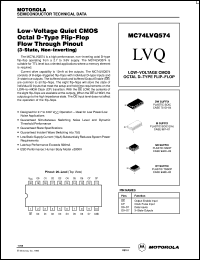 MC74LVQ574DW datasheet: Low-voltage CMOS octal D-type flip-flop MC74LVQ574DW