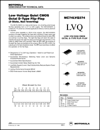 MC74LVQ374M datasheet: Low-voltage CMOS octal D-type flip-flop MC74LVQ374M