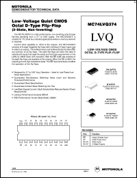 MC74LVQ374DW datasheet: Low-voltage CMOS octal D-type flip-flop MC74LVQ374DW