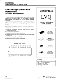 MC74LVQ244DW datasheet: Low-voltage CMOS octal buffer MC74LVQ244DW