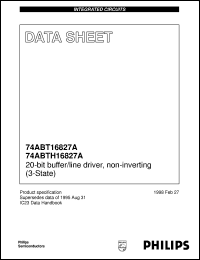 74ABTH16827ADL datasheet: 20-bit buffer/line driver, non-inverting (3-State) 74ABTH16827ADL
