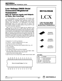 MC74LCX646DT datasheet: Low-voltage CMOS octal  transceiver MC74LCX646DT