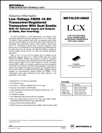 MC74LCX16652DT datasheet: Low-voltage CMOS 16-bit transceiver MC74LCX16652DT