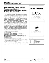 MC74LCX16373DT datasheet: Low-voltage CMOS 16-bit transparent latch MC74LCX16373DT