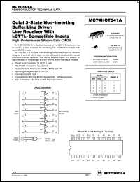 MC74HCT541AN datasheet: Octal 3-state non-inverting buffer MC74HCT541AN