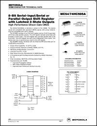 MC54HC595AJ datasheet: 8-bit serial-input/serial or parallel-output shift register MC54HC595AJ