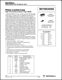 MC74HC4046AN datasheet: Phase-locked loop MC74HC4046AN