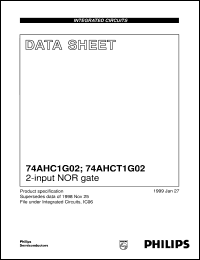 74AHC1G02GW datasheet: 2-input NOR gate 74AHC1G02GW