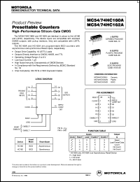 MC74HC162AN datasheet: Presettable counter MC74HC162AN