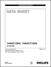 74AHCT1G04GW datasheet: Inverter 74AHCT1G04GW