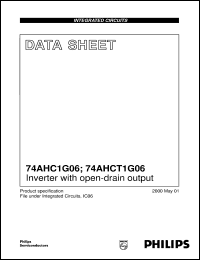 74AHC1G06 datasheet: Inverter with open drain output 74AHC1G06
