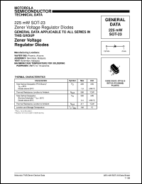 MMSZ75T1 datasheet: Plastic surface mount zener diode 500 milliwatts MMSZ75T1