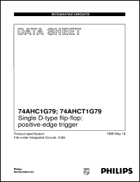 74AHC1G79 datasheet: Single D-type flip-flop; positive-edge trigger 74AHC1G79