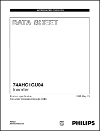 74AHC1GU04 datasheet: Inverter 74AHC1GU04