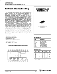 MC100EL14 datasheet: 1:5 clock distribution chip MC100EL14