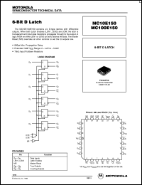 MC10E150FN datasheet: 6-bit D latch MC10E150FN