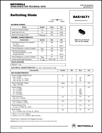 BAS16LT1 datasheet: Switching diode BAS16LT1