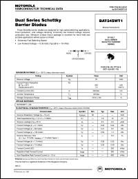 BAT54SWT1 datasheet: Dual series schottky barrier diode BAT54SWT1