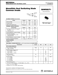 BAW56LT1 datasheet: Monolithic dual switching diode common anode BAW56LT1