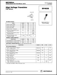 BF493S datasheet: High voltage transistor BF493S