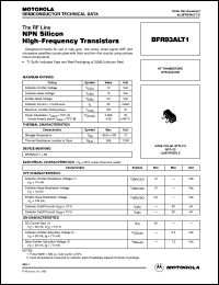 BFR93ALT1 datasheet: NPN silicon high-frequency transistor BFR93ALT1