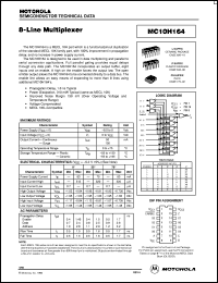 MC10H164L datasheet: 8-line multiplexer MC10H164L