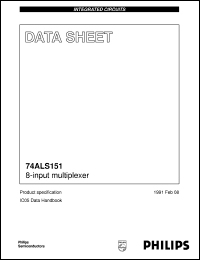 N74ALS151D datasheet: 8-input multiplexer N74ALS151D