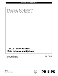 N74ALS157D datasheet: Data selector/multiplexer N74ALS157D