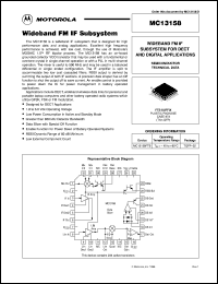 MC13158FTB datasheet: Wideband FM IF subsystem MC13158FTB