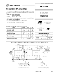 MC1350D datasheet: Monolithic IF amplifier MC1350D