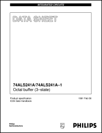 N74ALS241A-1D datasheet: Octal buffer (3state) N74ALS241A-1D