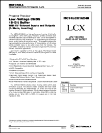 MC145436P datasheet: Low-power dual tone multiple frequency receiver MC145436P