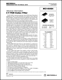 MC145484DW datasheet: 5V PCM codec-filter MC145484DW