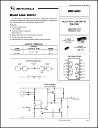 MC1488D datasheet: Quad line driver MC1488D