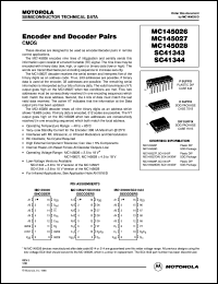 MC145028P datasheet: Encoder and decoder pair MC145028P