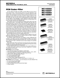 MC145557L datasheet: PCM codec-filter MC145557L